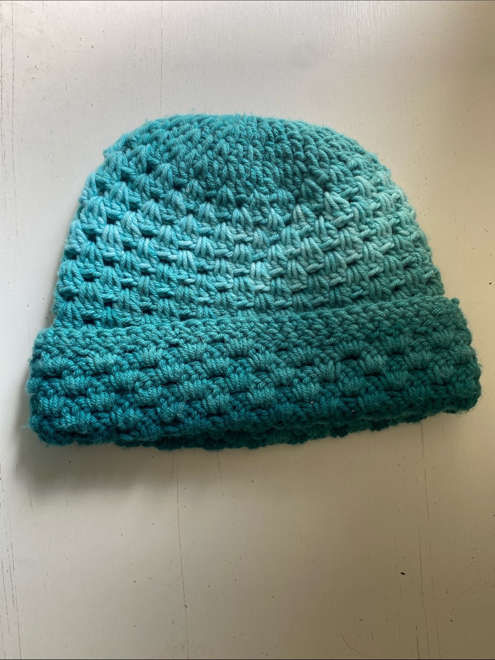 Handmade Crochet Beanie Hat - Teal